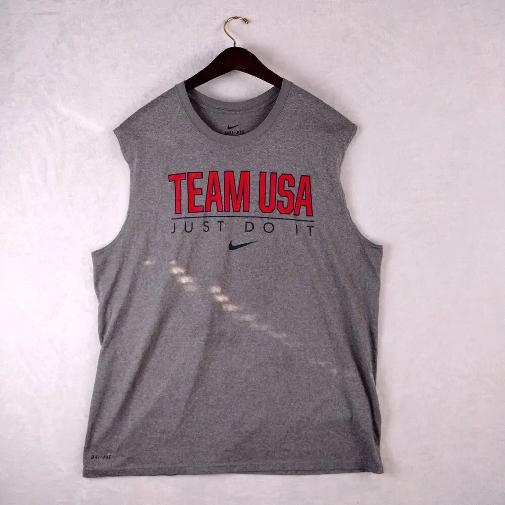 Nike Dri Fit Tank Top Men's Team USA Athletic Sleeveless Size XL